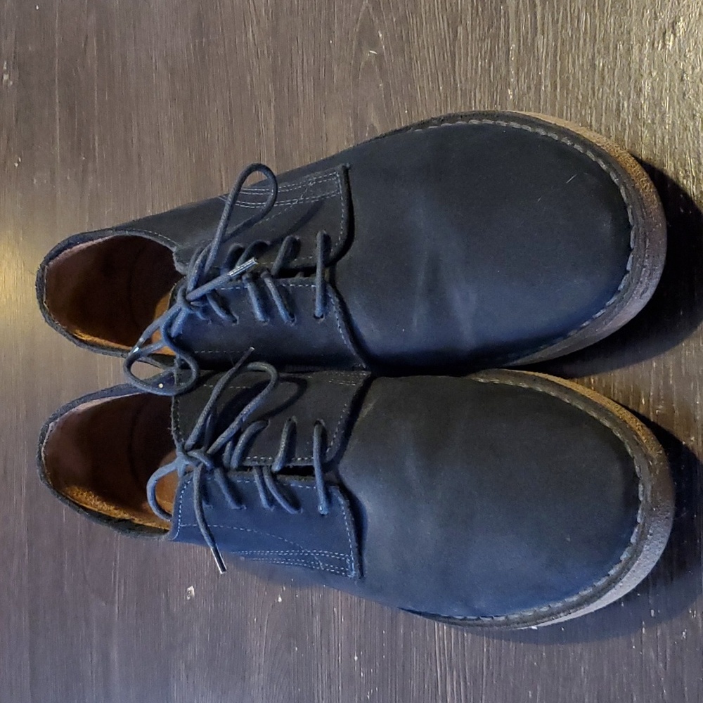 J Crew Navy Suede Shoes